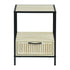 Overworked Modern Accent Table, MDF & Metal - PROCYON