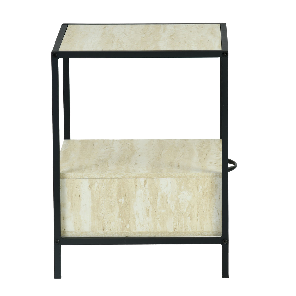 Overworked Modern Accent Table, MDF & Metal - PROCYON