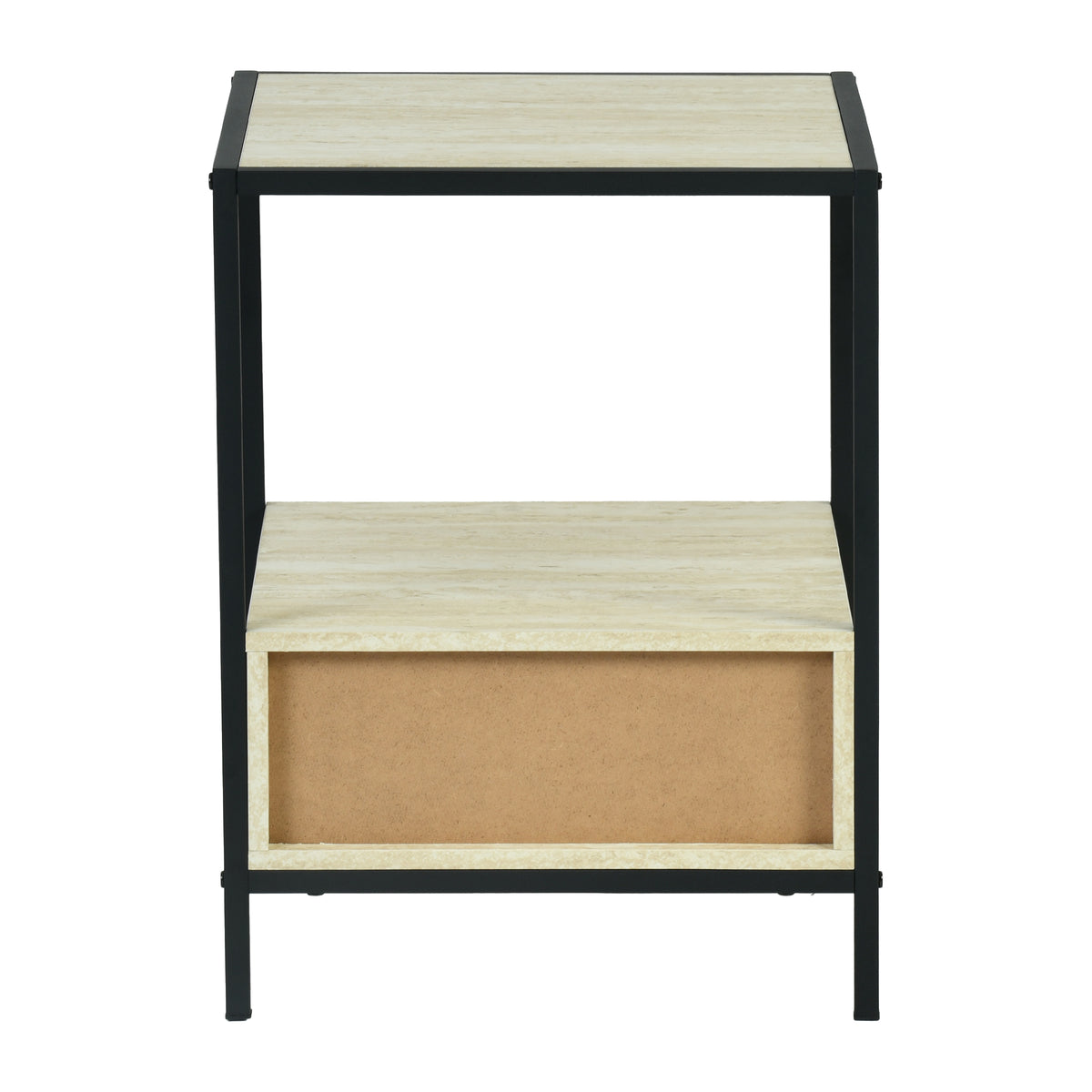 Overworked Modern Accent Table, MDF & Metal - PROCYON
