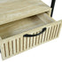Overworked Modern Accent Table, MDF & Metal - PROCYON