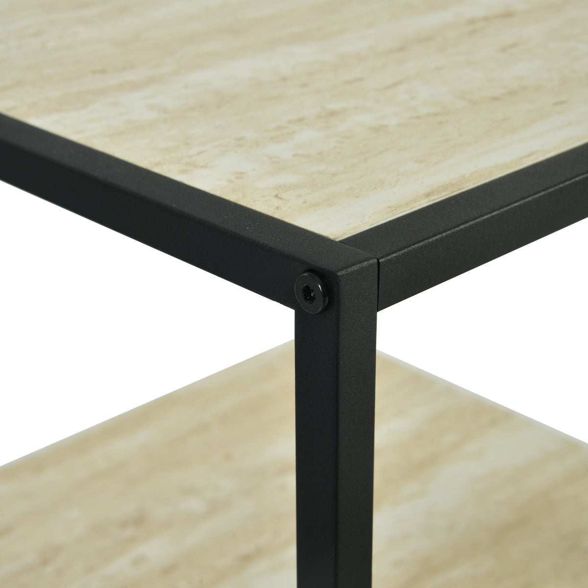 Overworked Modern Accent Table, MDF & Metal - PROCYON