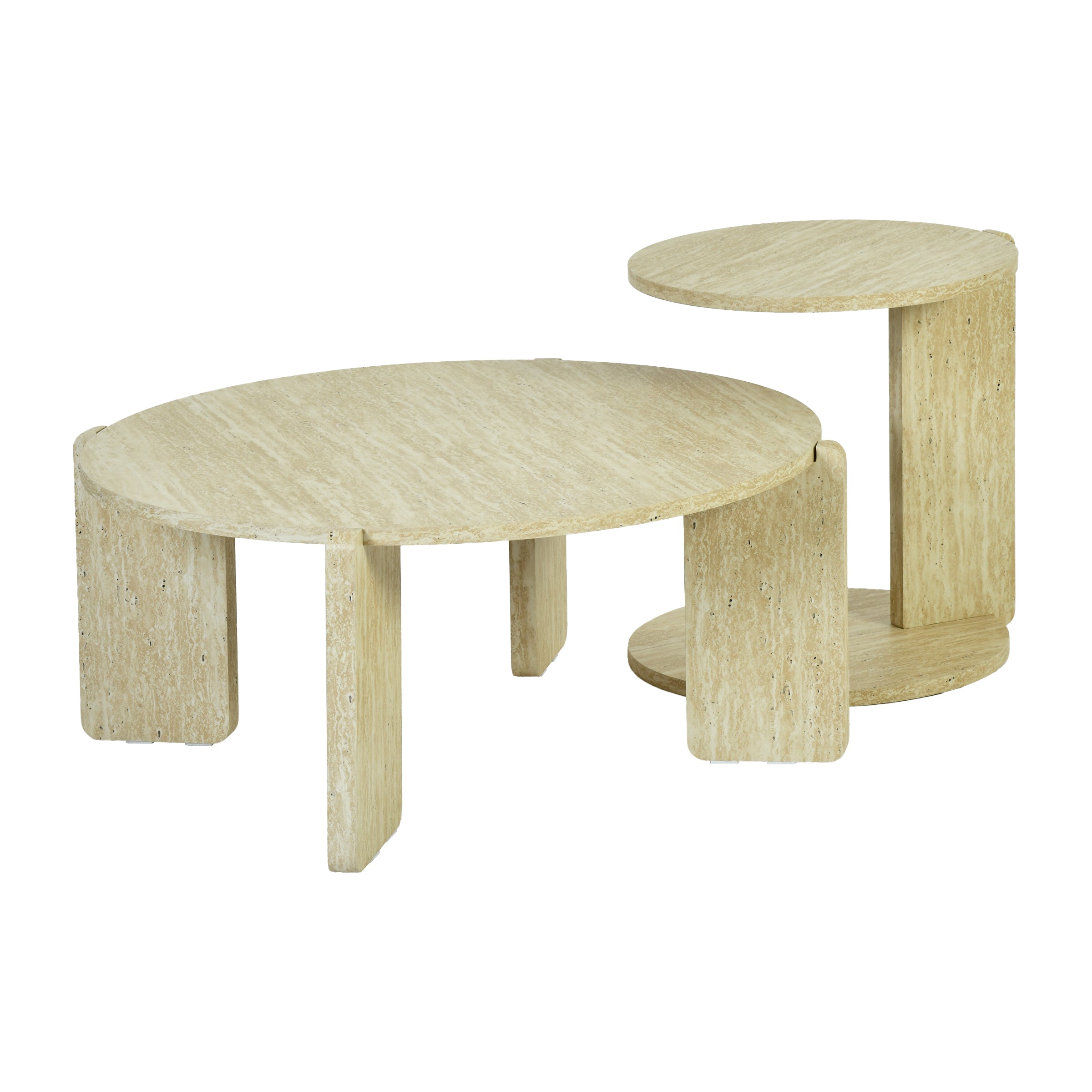 Modern Minimalist Coffee Table, MDF Painted Finish - PYRIX