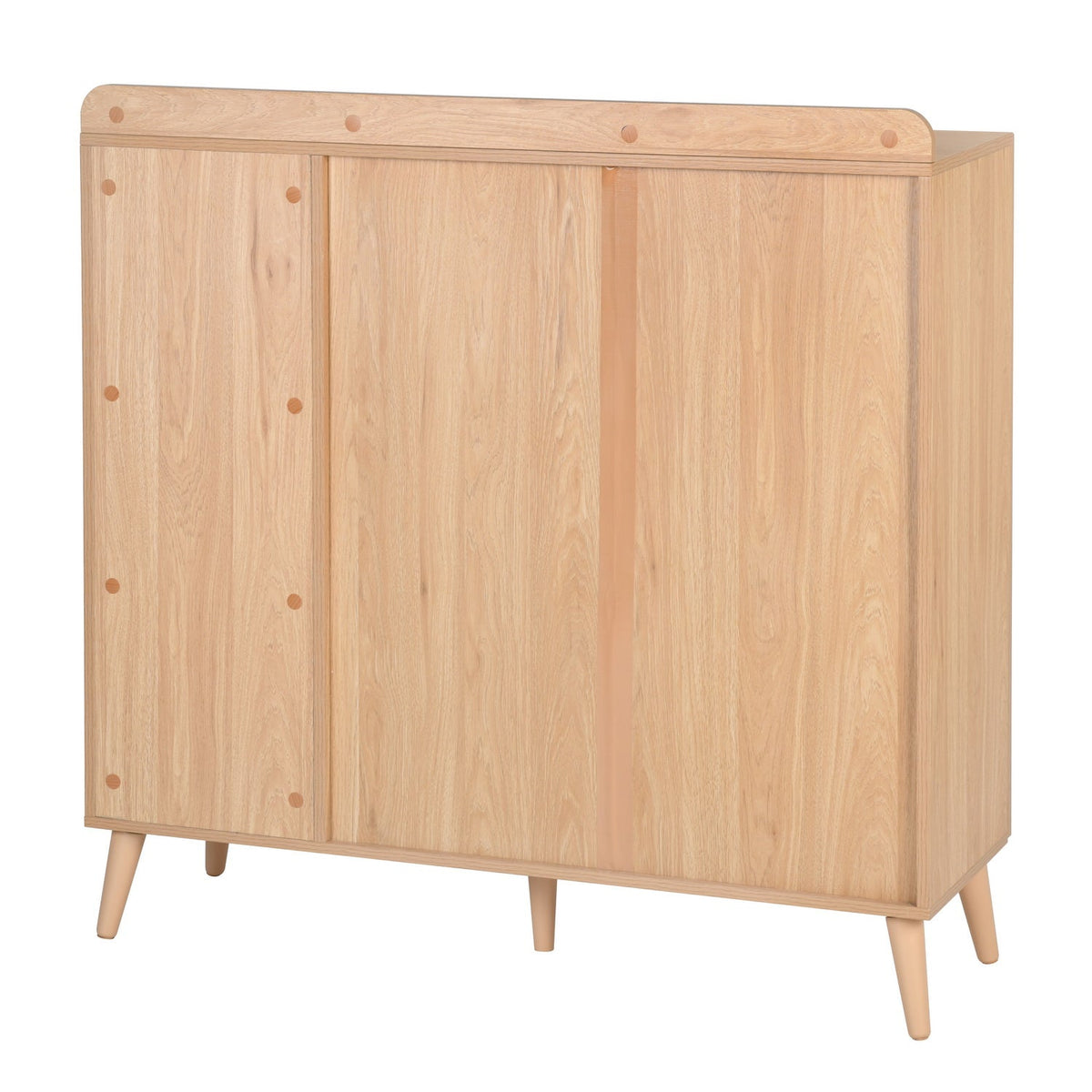 Pythia Faux Rattan Accent Cabinet