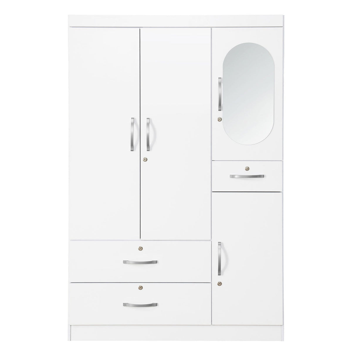 Porkliver Wardrobe With Mirror