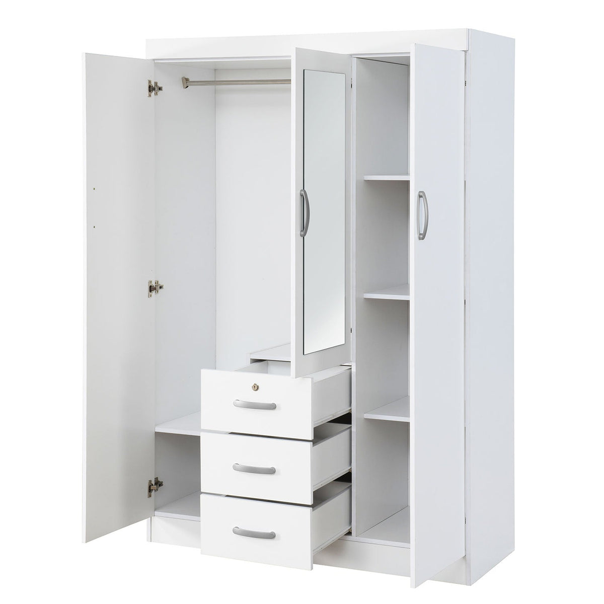 Porkliver Wardrobe With Mirror