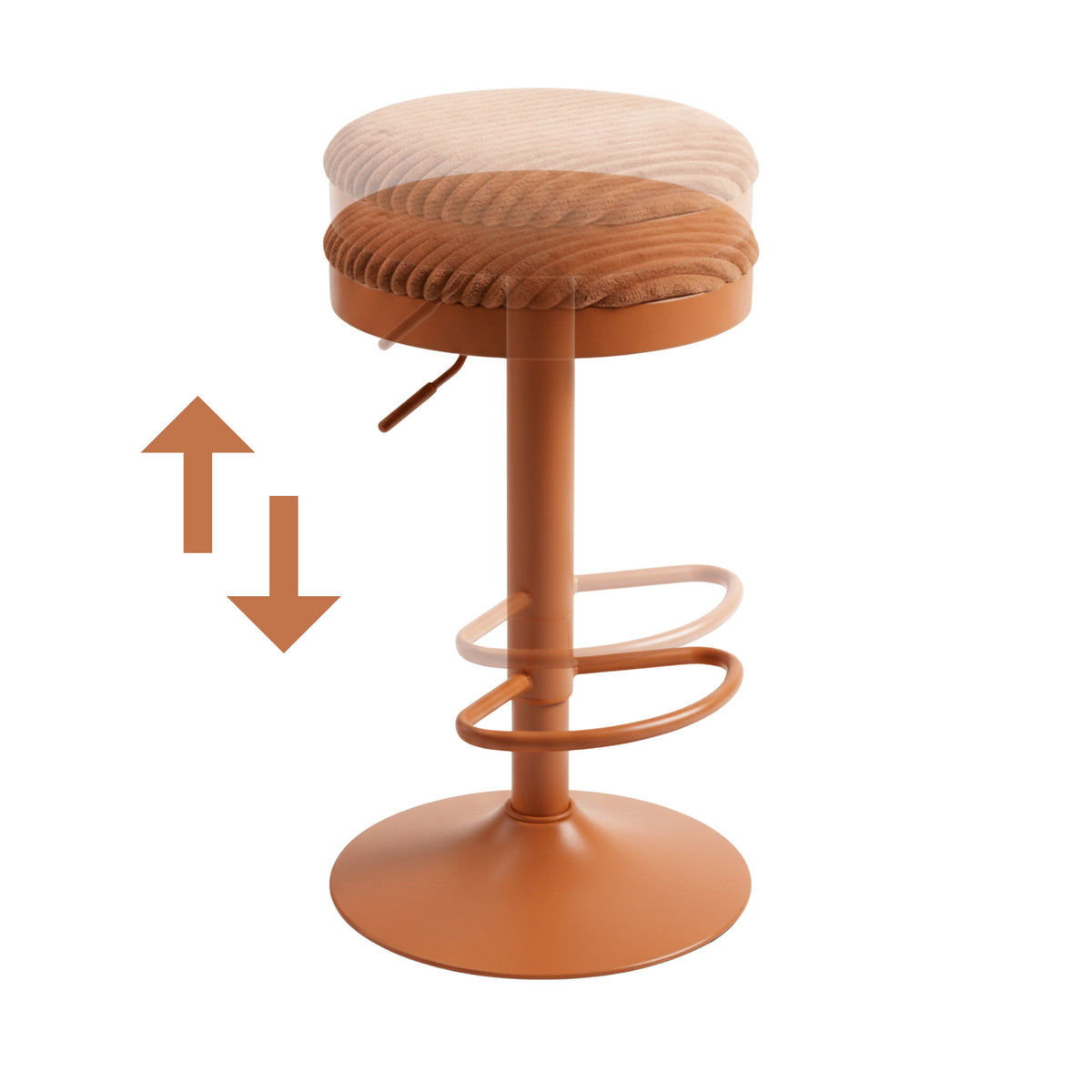 Unimplied Modern Adjustable Bar Stool - QIRO
