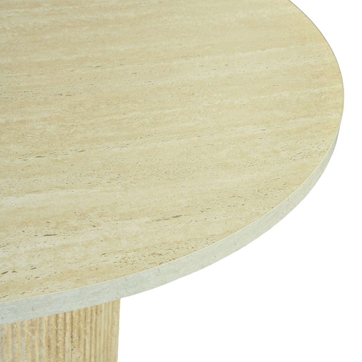 Modern Travertine-Style Dining Table – LOMARA