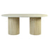 Modern Travertine-Style Dining Table – LOMARA