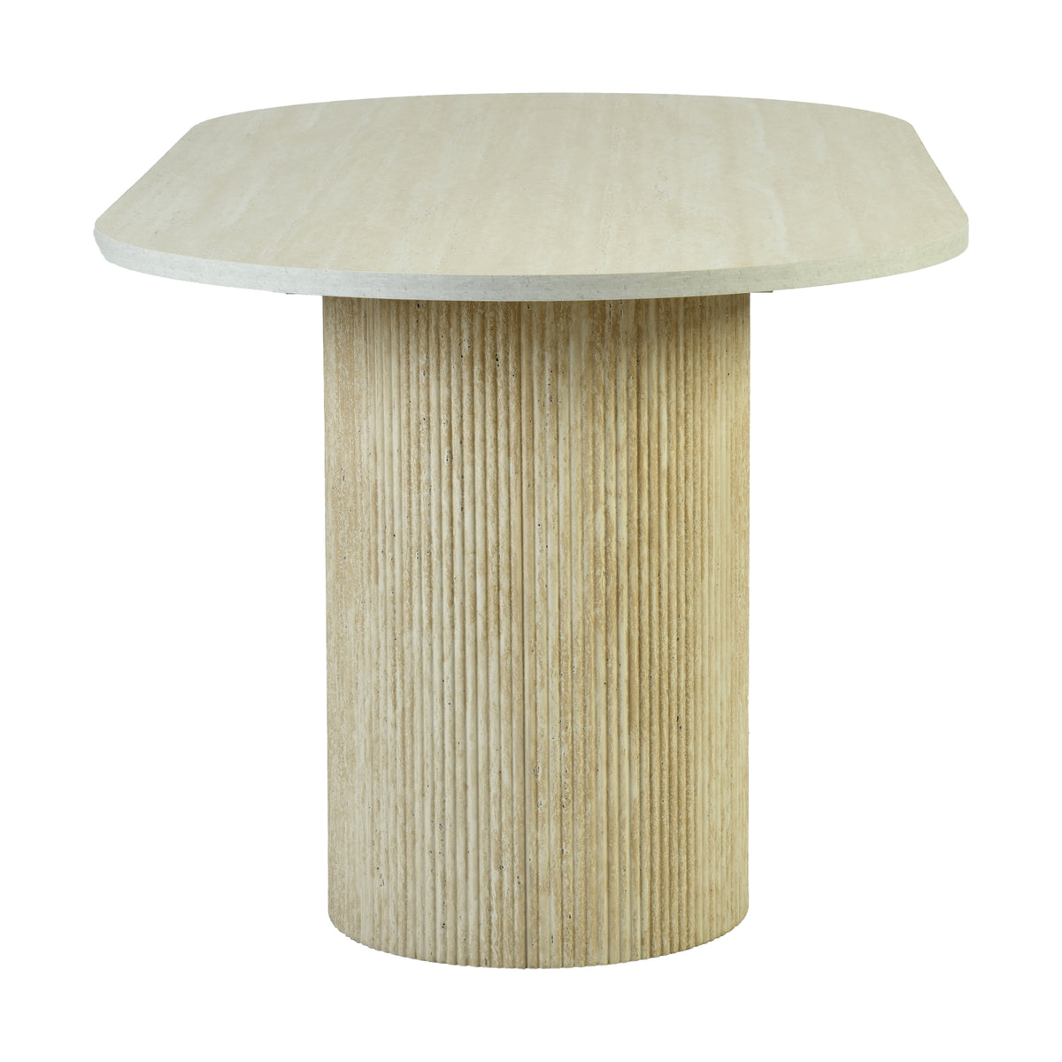 Modern Travertine-Style Dining Table – LOMARA