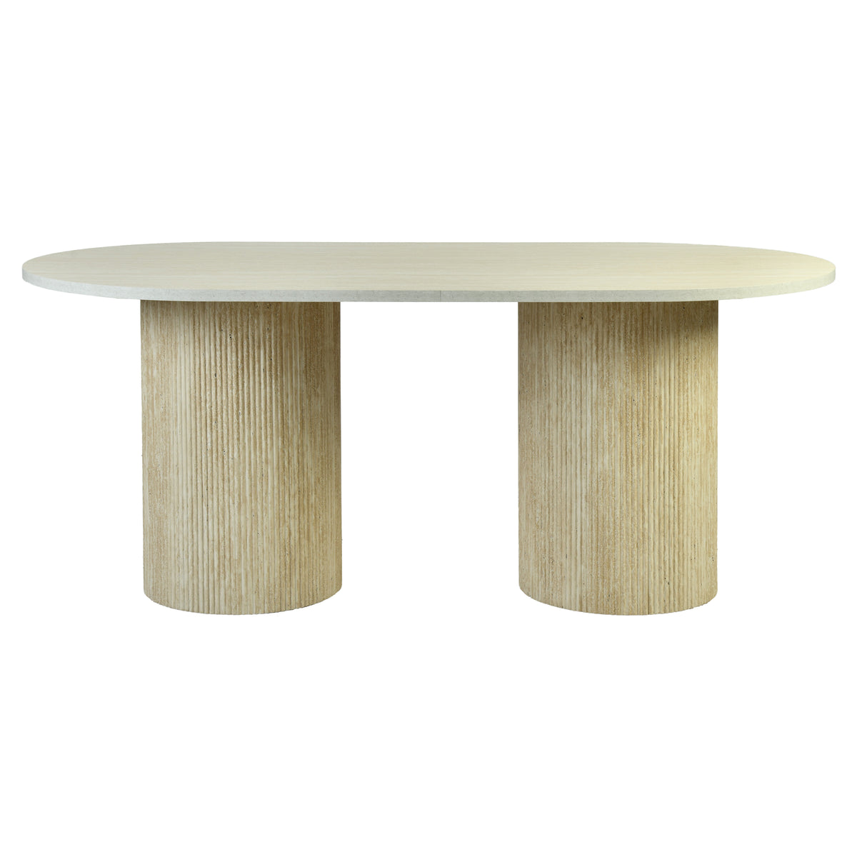 Modern Travertine-Style Dining Table – LOMARA