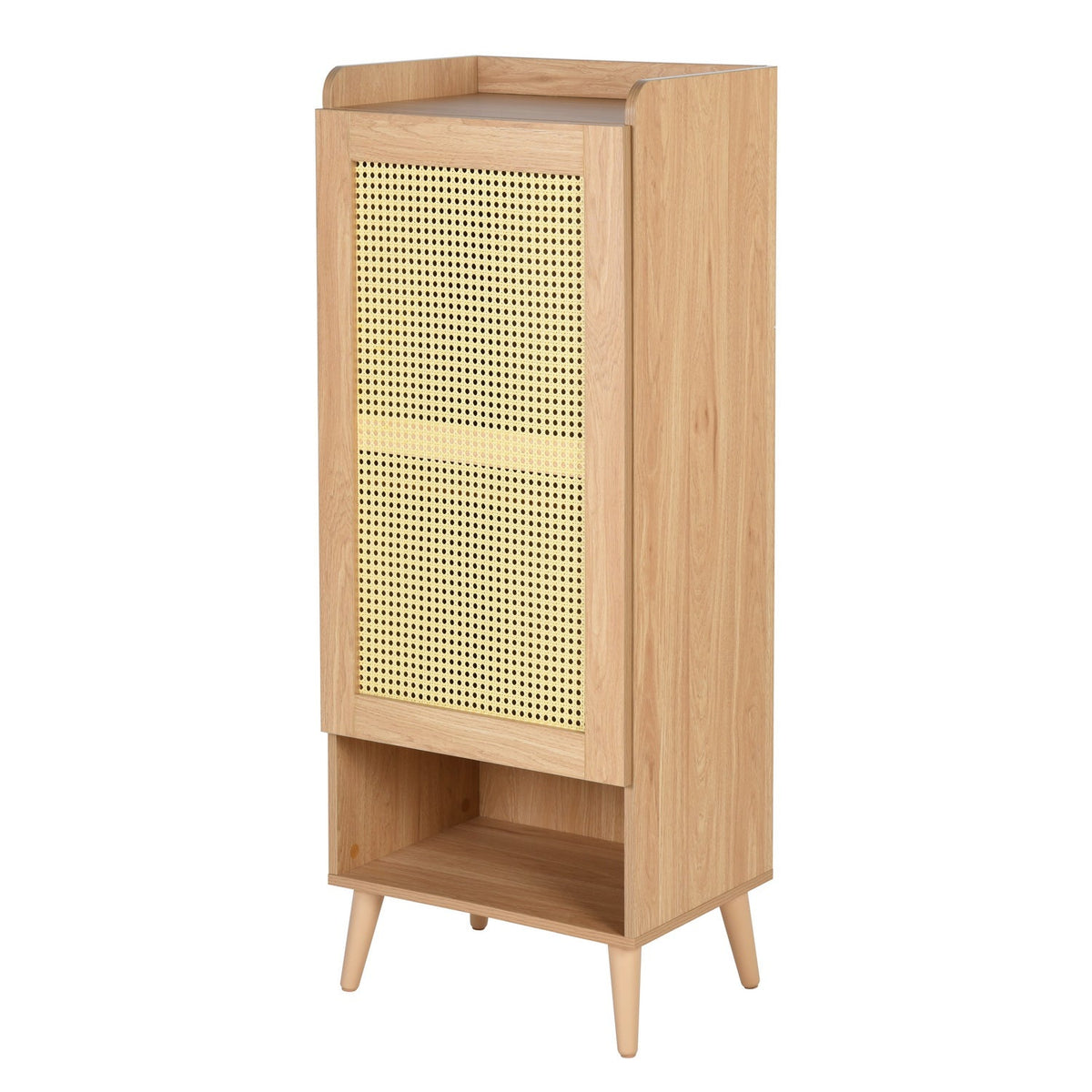 Queralt Faux Rattan Shoe Cabinet