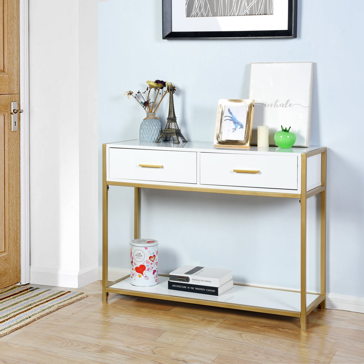 Quick 2 Drawers Console Table