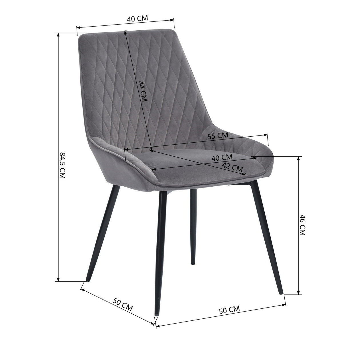 Rabiot Velvet Dining Chair