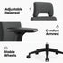 Modern Ergonomic Fabric Office Chair - RACHEL DG