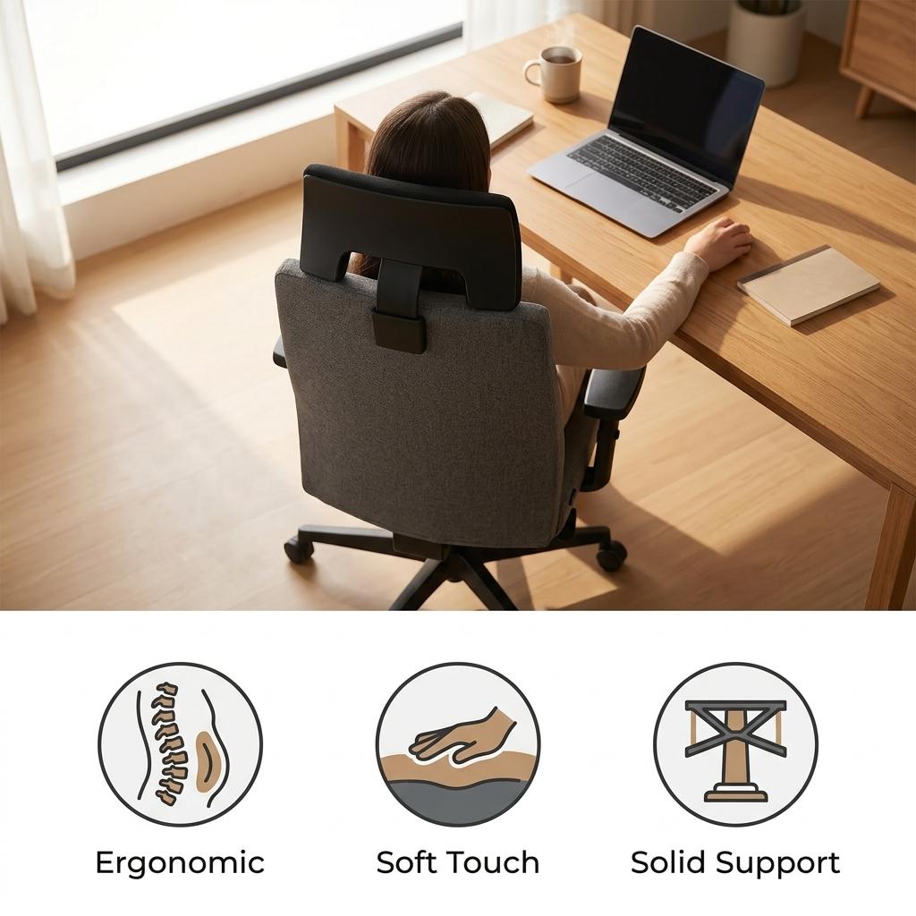 Modern Ergonomic Fabric Office Chair - RACHEL DG