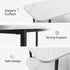 Modern Workspace Table, MDF Marble Melamine, Metal Legs - RALE MARBLE