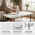 Modern Workspace Table, MDF Marble Melamine, Metal Legs - RALE MARBLE