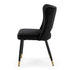 Modern Velvet Dining, Metal Leg Chair - RANGE JOANNA BLACK