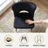 Modern Velvet Dining, Metal Leg Chair - RANGE JOANNA BLACK