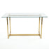 Modern Glass Dining Table, Gold Chrome Legs – RANGE JOANNA FALLON 6