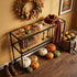 Modern Black Console, Tempered Glass Accent - REGENT CNSLE TBL BLK