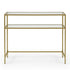 Modern Gold Metal, Tempered Glass Accent – REGENT Console Table