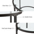 Modern Black Accent, Marble Top Gold Frame - REGENT SIDE TBL BLK