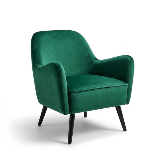 Modern Accent Velvet Chair - RELPHE GREEN