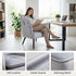 Modern Accent Velvet Chair, Mid Grey Upholstery - RELPHE MID GREY