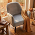 Modern Accent Velvet Chair, Mid Grey Upholstery - RELPHE MID GREY