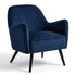 Modern Velvet Accent, Blue Upholstery - RELPHE NAVY