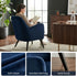 Modern Velvet Accent, Blue Upholstery - RELPHE NAVY