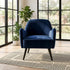 Modern Velvet Accent, Blue Upholstery - RELPHE NAVY