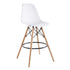 Modern Bar Stool, Solid Beech Wood Legs – RICO BAR-73 WHITE