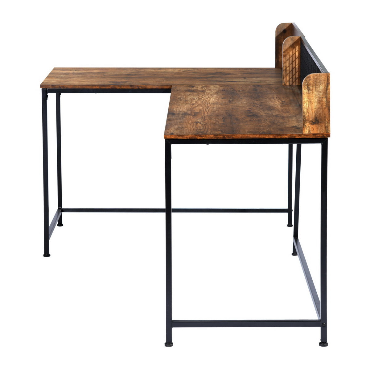 Roger Vintage Brown L Shape Working Desk