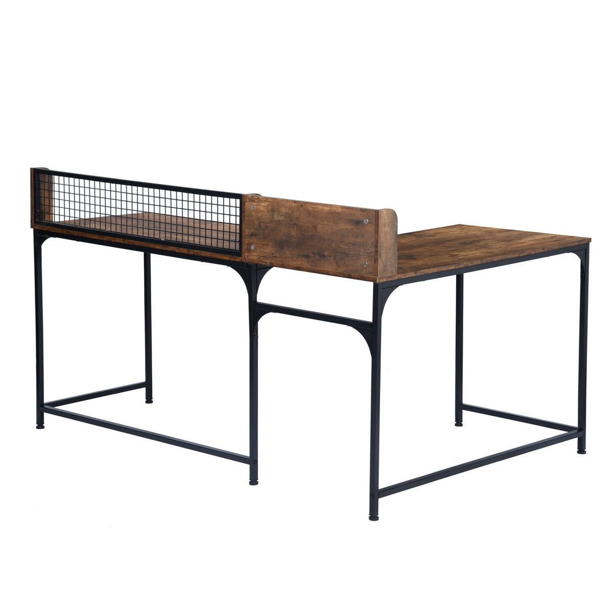 Roger Vintage Brown L Shape Working Desk