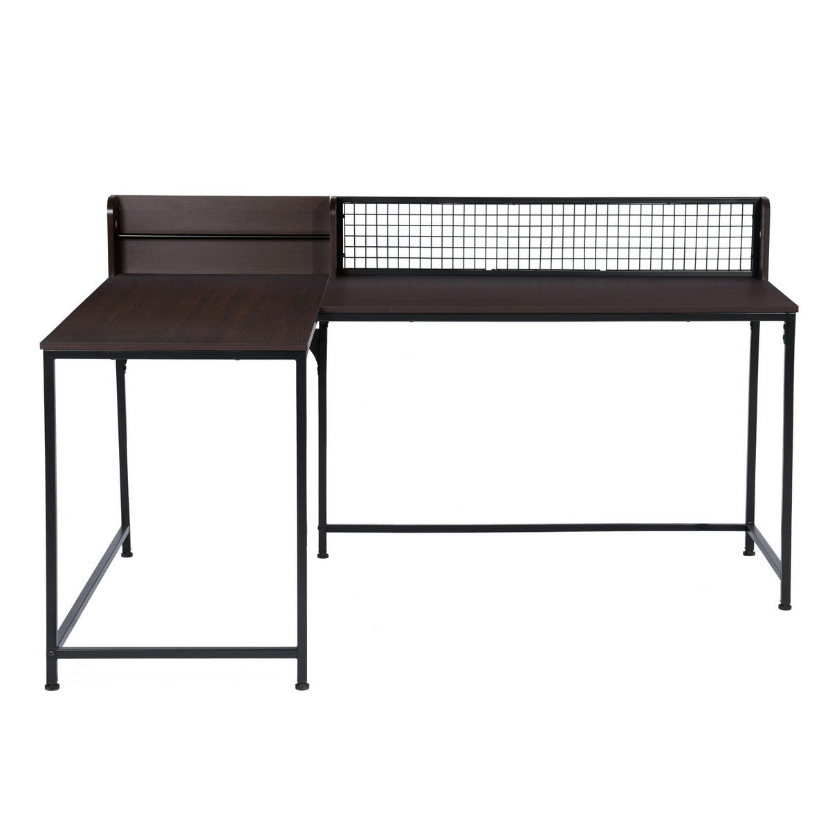 Roger Vintage Brown L Shape Working Desk