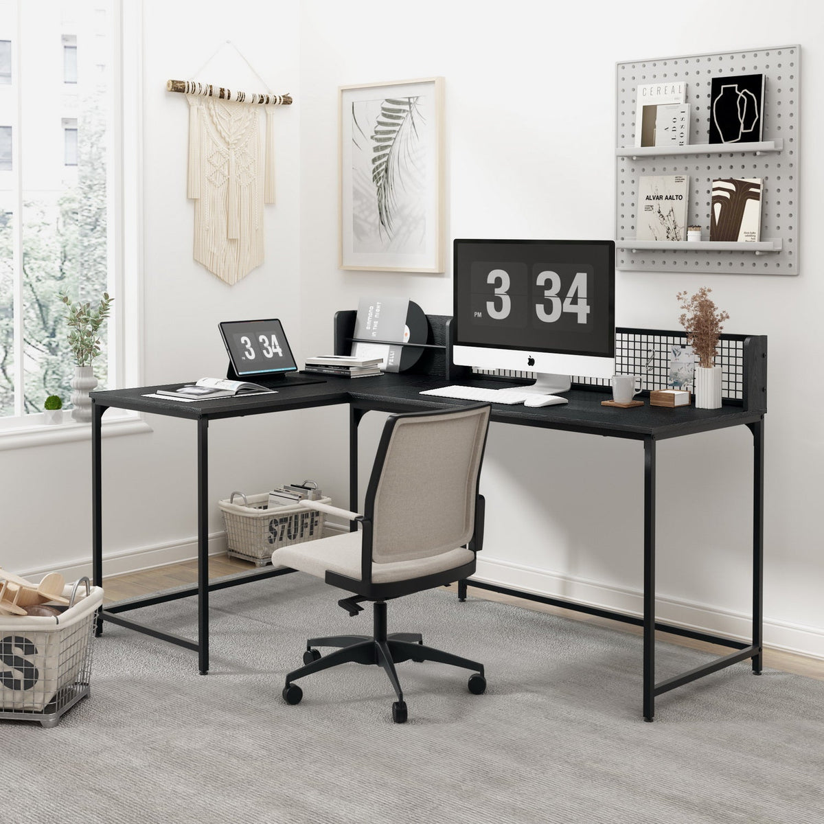 Roger L Shape Working Table
