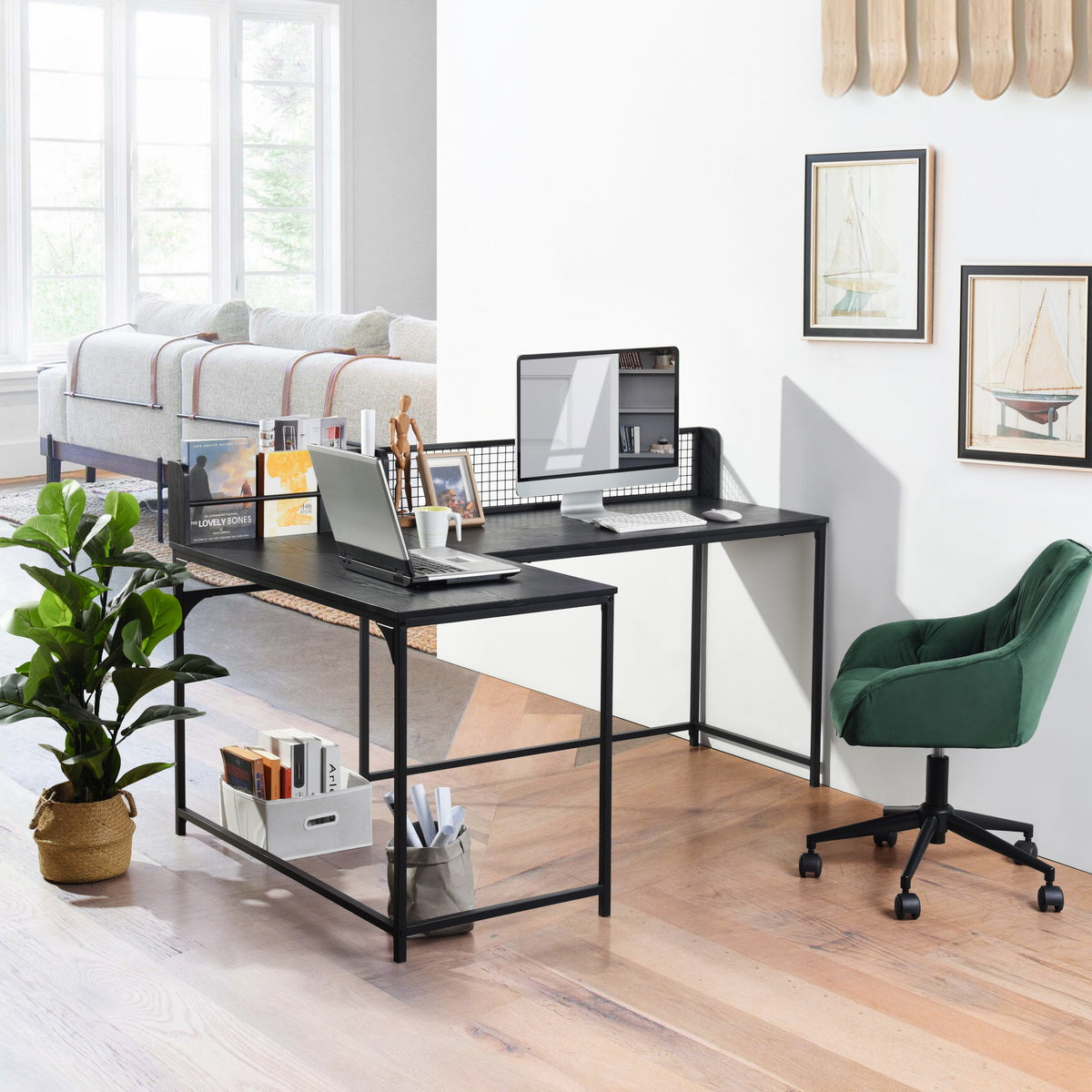 Roger L Shape Working Table