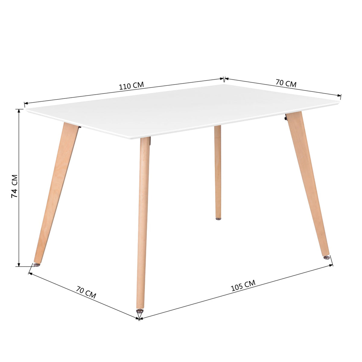 Rookie Square Leg Dining Table