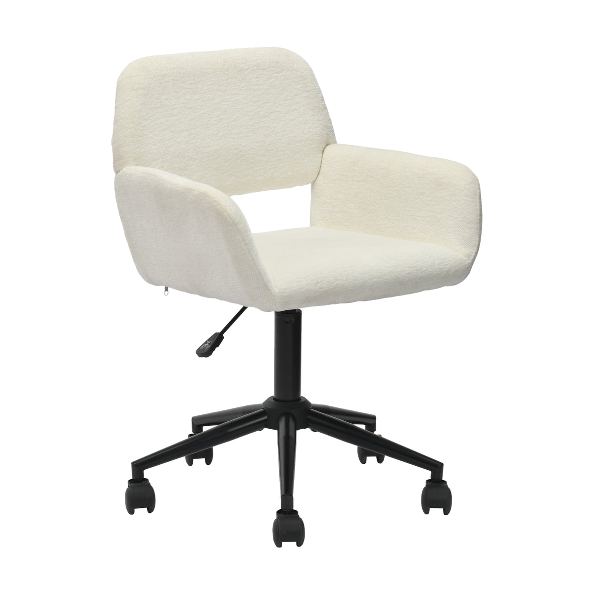 Modern Chenille Office Chair, Adjustable Gaslift - ROSS KD