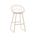 Modern Gold Barstool, Velvet Fabric Cushion – ROUNO