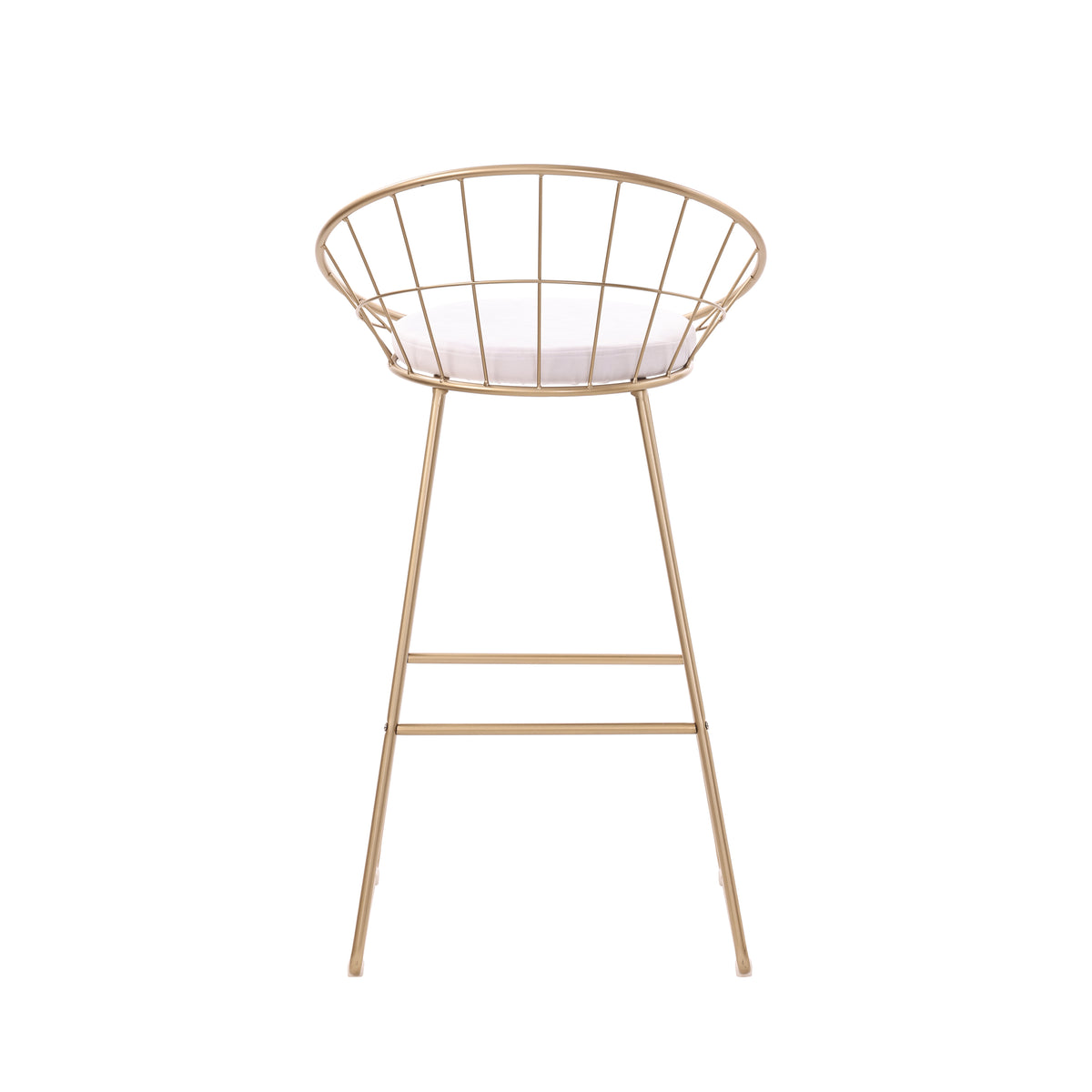 Modern Gold Barstool, Velvet Fabric Cushion – ROUNO