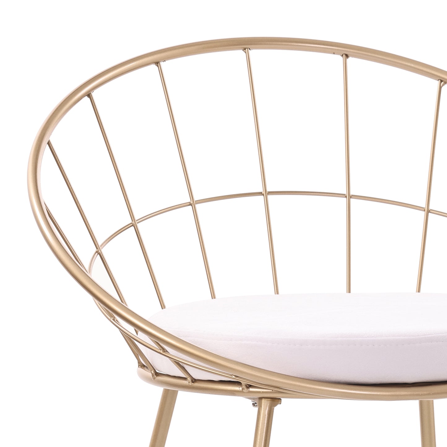 Modern Gold Barstool, Velvet Fabric Cushion – ROUNO