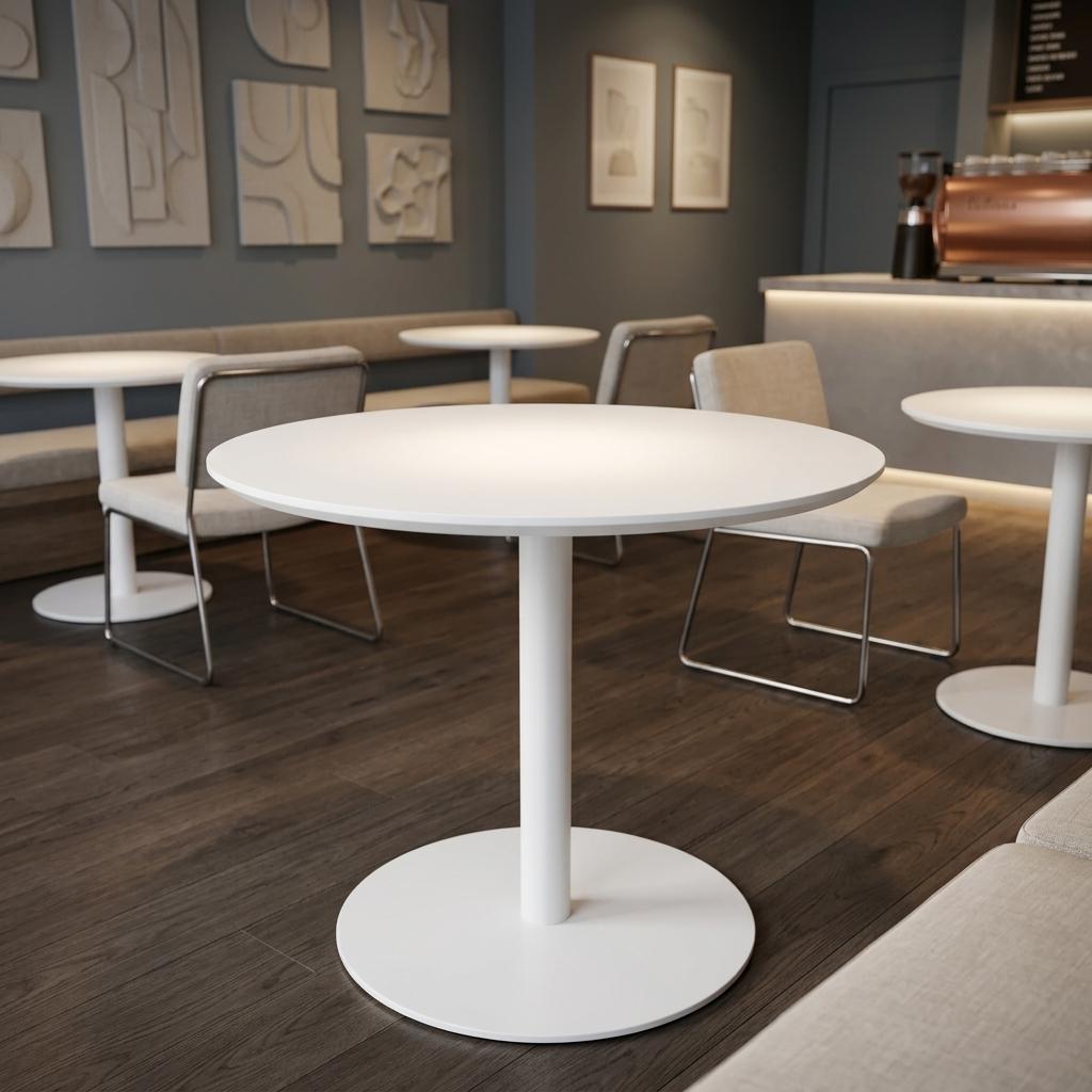 Modern Pink Dining Table, MDF E1 Board, Powder Coated – ROUSSEL