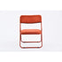 ruby leisure chair - red leisure chair - folding pvc chair for events or indoor