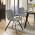 Modern Grey Fabric Dining Chair - SAFARI GREY A
