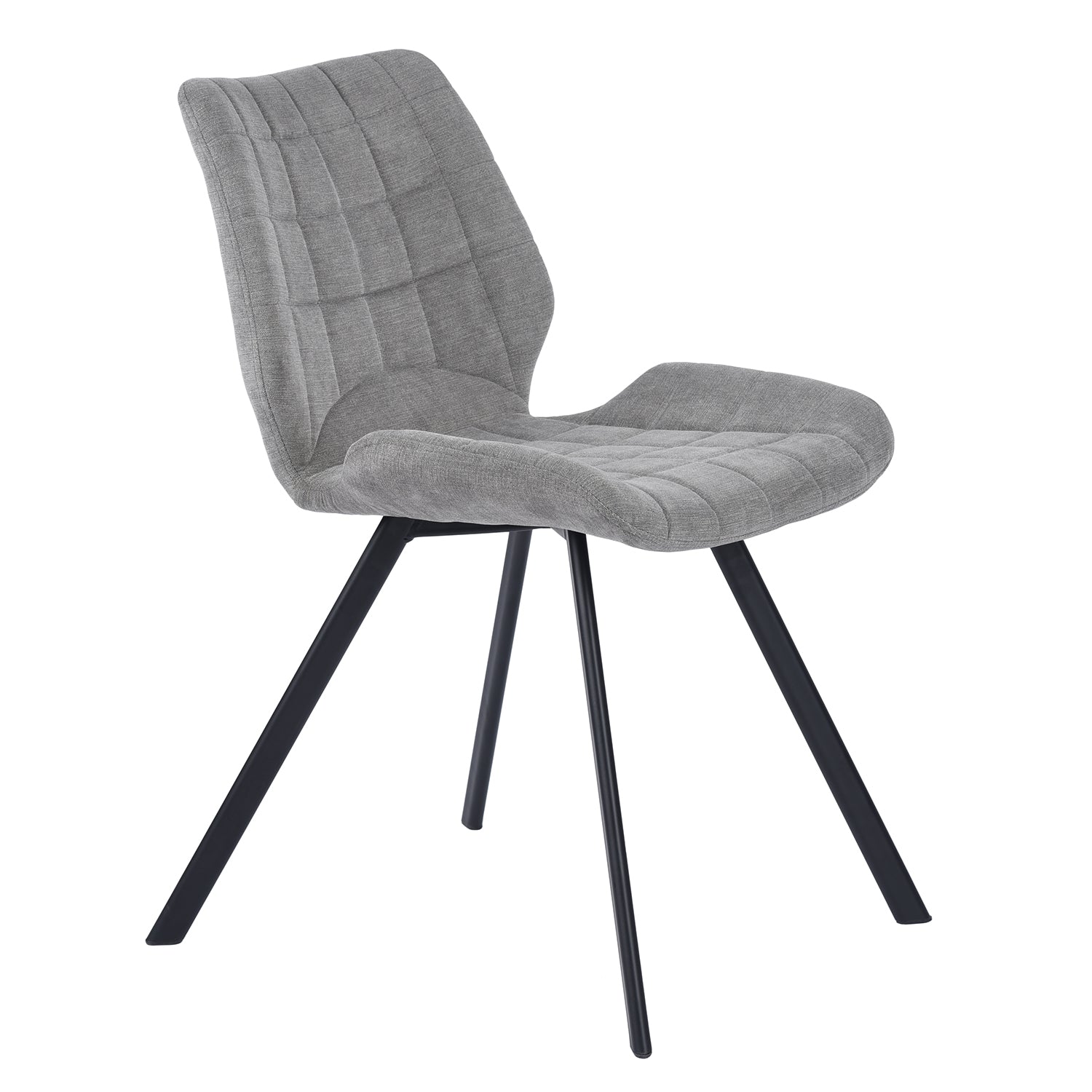 Modern Grey Fabric Dining Chair - SAFARI GREY A