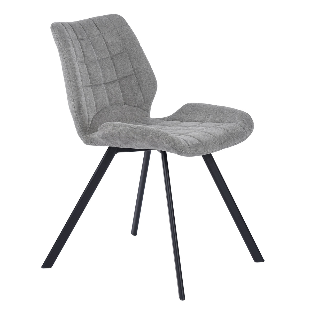 Modern Grey Fabric Dining Chair - SAFARI GREY A