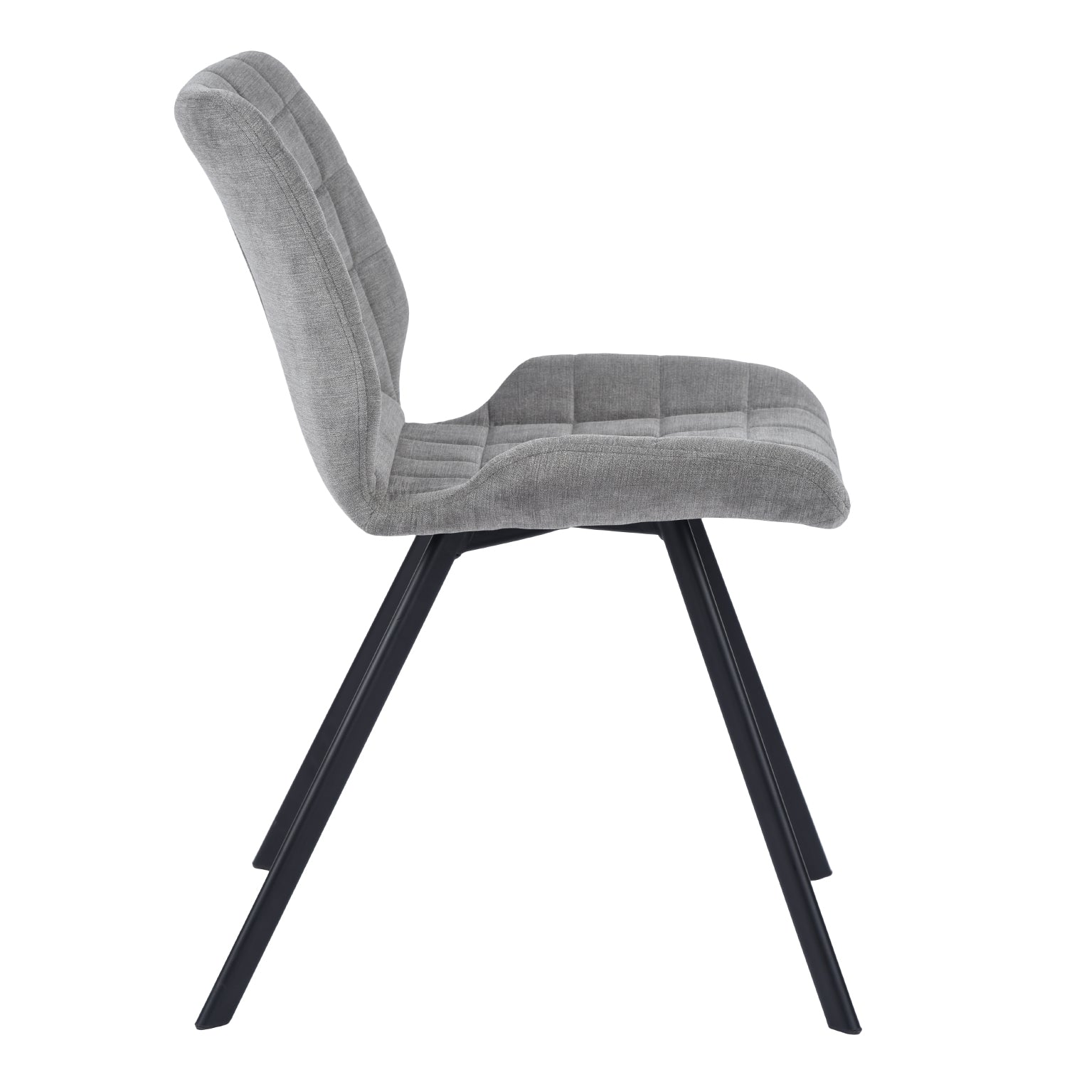 Modern Grey Fabric Dining Chair - SAFARI GREY A